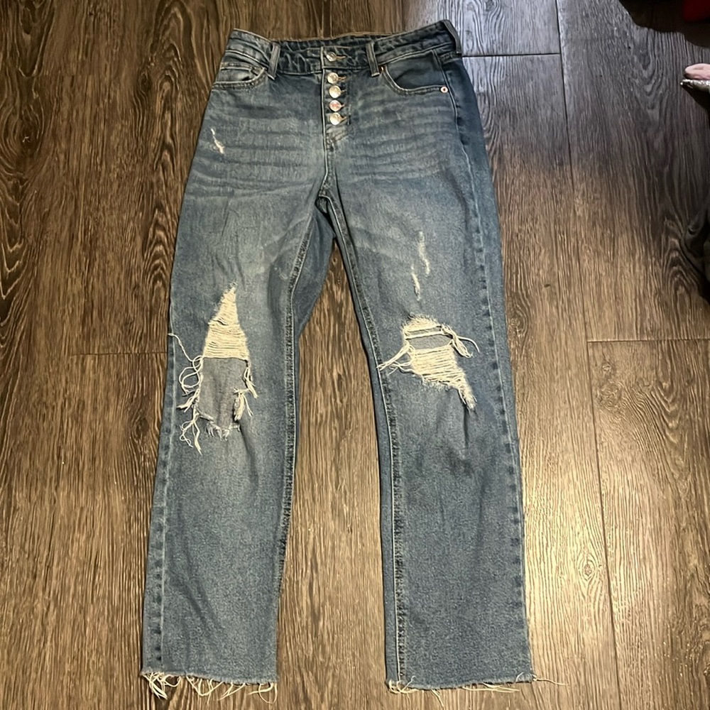Target jeans, dark wash, boyfriend jeans, high-rise